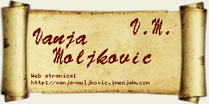 Vanja Moljković vizit kartica